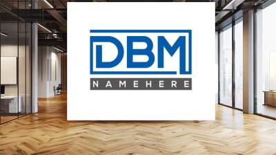 DBM creative three letters logo Wall mural