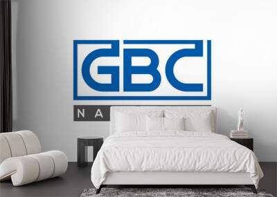 GBC creative three letters logo  Wall mural