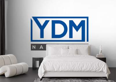 YDM creative three letters logo Wall mural