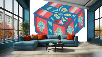 colorful box in christmas  Wall mural