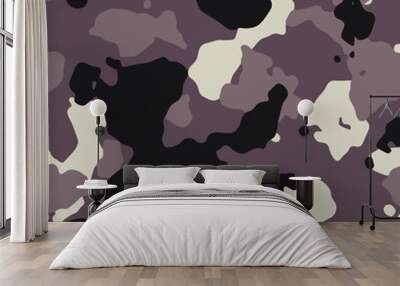 Seamless fashion dark urban camouflage pattern vector Wall mural