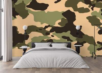 Vector jungle seamless camo Wall mural