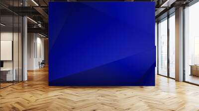 Abstract blue royal 3d polygonal background. Vector illustration Wall mural