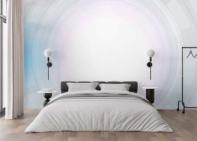 Abstract hi-tech technology futuristic digital innovation concept and circles shape background Wall mural