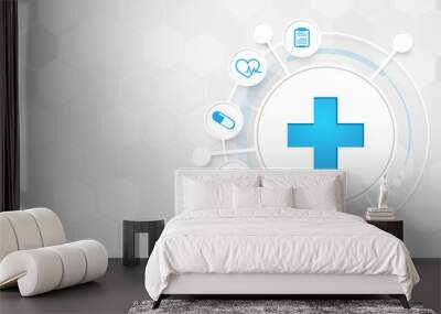 Abstract Medicine and science concept background Wall mural