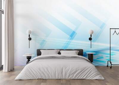 Abstract technology background. arrows and geometric concept vec Wall mural