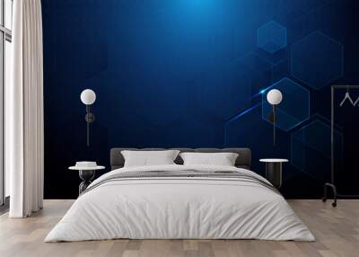 Abstract technology digital hi tech concept background Wall mural