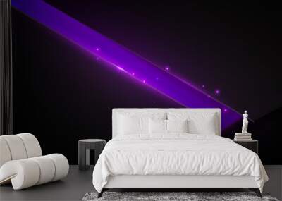 Black and purple abstract triangle background Wall mural