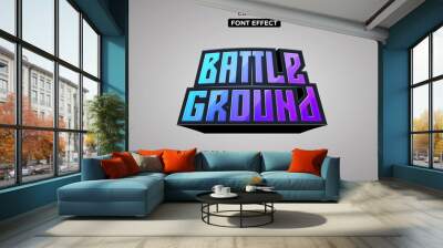 Esport gaming, Editable font effect Wall mural