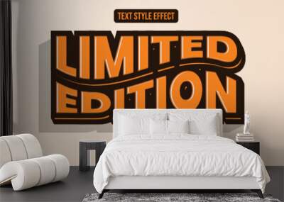 Vintage Editable Text effect Premium Vector Wall mural