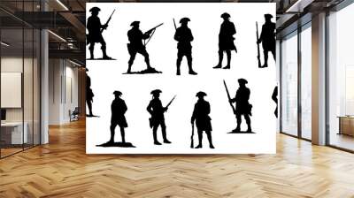 Revolutionary war soldier patriot American independence day Wall mural