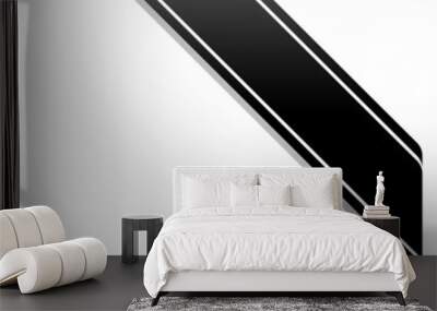 black mourning banner Wall mural