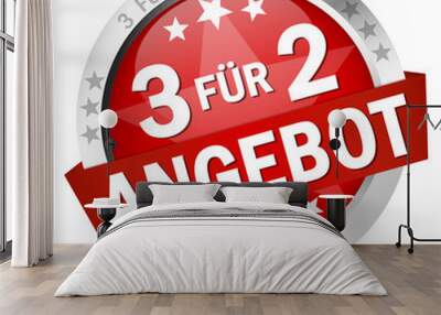 Button - 3 FÜR 2 ANGEBOT Wall mural