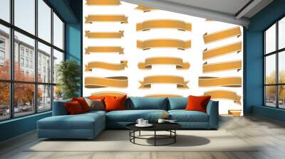 collection of colored banners Wall mural