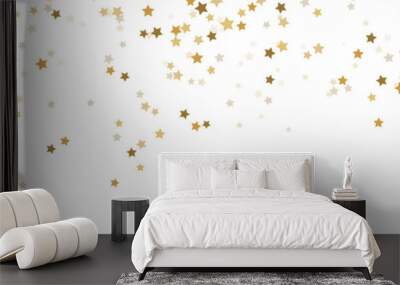 seamless confetti stars background for christmas time Wall mural