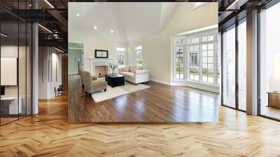 Living room with picture window Wall mural