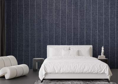 top view of pinstripe texture background Wall mural