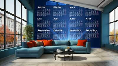 Calendrier_Espace Wall mural