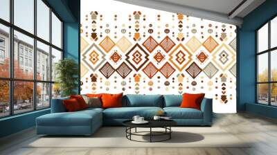 Ikat seamless pattern. Tribal art print. Chevron Wall mural