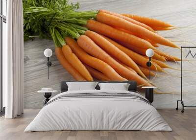 Fresh carrots Wall mural