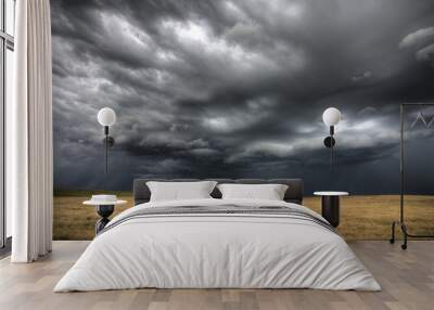 storm clouds saskatchewan Wall mural