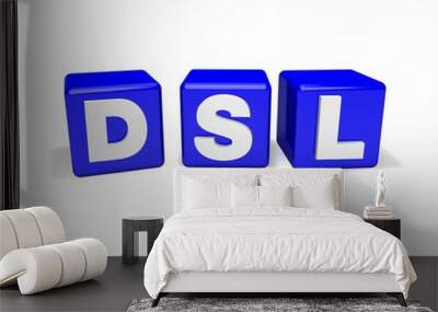 dsl internet cubes Wall mural