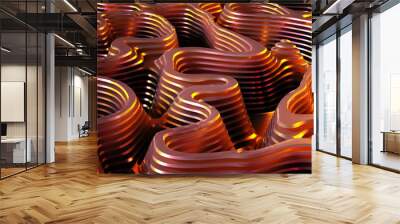 Abstract colorful background. 3d illustration, 3d rendering. Wall mural