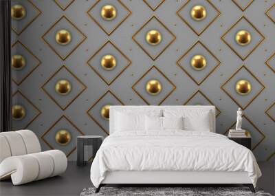 Interior pattern, architectural background. 3d illustration, 3d rendering. Wall mural