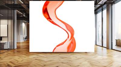 Splash fluid. 3d illustration, 3d rendering. Wall mural