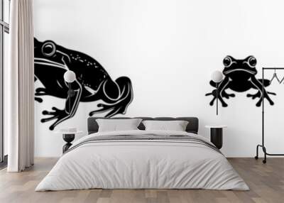 Animal Design Element for Use in Amphibian and Nature Illustrations Wall mural