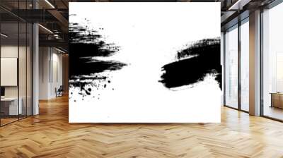 This is a trendy brush stroke modern for black ink paint, grunge backdrop, dirt banner, watercolor design, and dirty texture. Wall mural