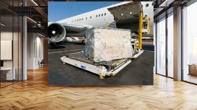 loading cargo plane Wall mural