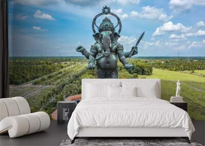 Ganesha bronze statue - Khlong Khuean Ganesh International park in Chachoengsao, Thailand Wall mural