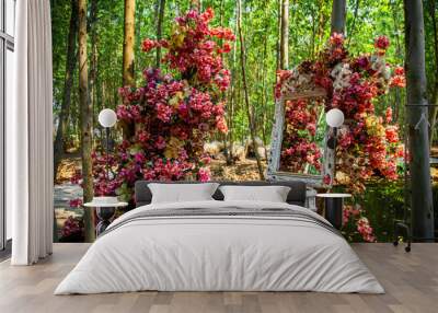 RakDok LaLagoon flower arrangement in Khlong Sam Wa, Bangkok, Thailand Wall mural