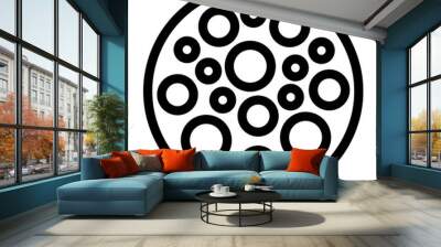 Density icon on transparent background.  Wall mural