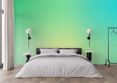 abstract colorful background with blurred green gradient mesh color effect for graphic design element Wall mural