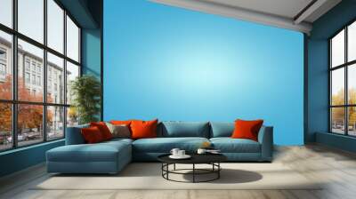 abstract light blue gradient color background for modern graphic design decoration  Wall mural