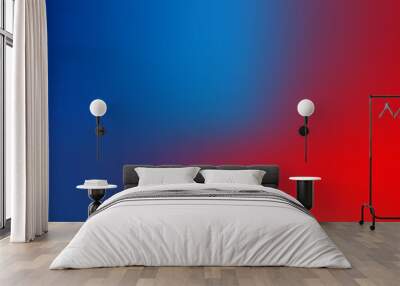 blue and red gradient background for festive graphic design element Wall mural