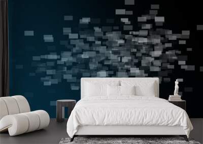 rectangle digital technology abstract background Wall mural