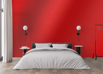 red gradient color soft texture rippled as abstract smooth wavy decorative design element  background Wall mural