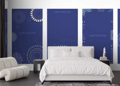 Color firework on background for celebration Wall mural