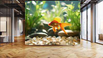 aquarium gold fish Wall mural