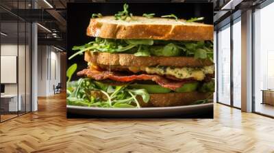 bacon fried green tomatoes Wall mural