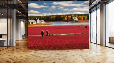 fruit cranberry farm Wall mural