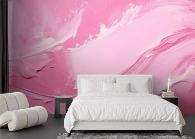 intense pink paint background Wall mural