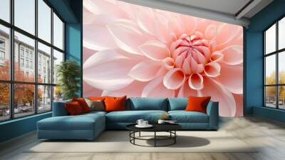 petal light pink flower Wall mural