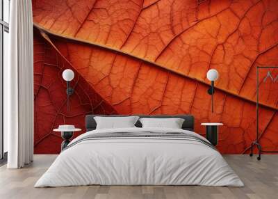 red leaf wallpaper Wall mural