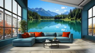 reflection landscape lake Wall mural