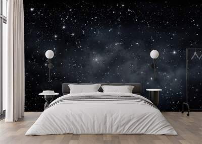 twinkle gray stars background Wall mural