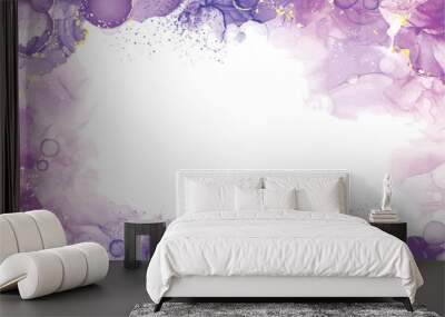 watercolor alcohol ink background vector design illustration Wall mural